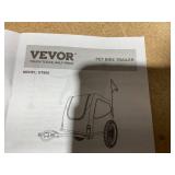 VEVOR Dog Bike Trailer, Supports up to 66 lbs, Pet Cart Bicycle Carrier, Easy Folding Frame with Quick Release Wheels, Universal Bicycle Coupler, Reflectors, Flag, Collapsible to Store, Orange/Gray