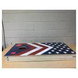 Triumph 2 ft x 4 ft Patriotic LED Cornhole Set (Used, Transit Damage)
