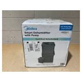 Midea 50 pt. Cube Dehumidifier with Pump up to 4,500 sq. ft. Most Efficient for Basement or Bedroom in Gray