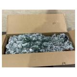 Costway 9-ft Pre-lit Flocked White Artificial Christmas Tree with White LED Lights