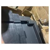 YITAHOME 120 Gallon Outdoor Storage Deck Box, Large Resin Patio Storage for Outdoor Pillows, Garden Tools and Pool-Supplies, Waterproof, Lockable (Black) (Used, Maybe Missing Hardware. Transit Damage)