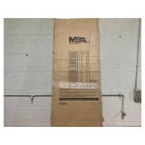 Mid America Builders Edge 15 In. x 60 In. Vinyl Louvered Shutter, (2-Pack) (Minor Transit Damage)