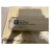 Medline MDS80441 Chrome Four Leg IV Poles