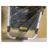 Sturdy Steel 3 Step Ladder, Folding Step Stool with Handrail, Anti-Slip
