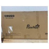 PawHut 47" Small Animal Cage Chinchilla Guinea Pig Hutch Pet House with Platform Ramp, Food Dish, Wheels, & Water Bottle