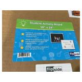 Crestline Products Magnetic Dry-Erase and Flannel Board, 18" x 24" (Only Board) (Slightly Used, Minor Damage)