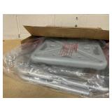 Medline Shower Chair with Backrest and Padded Armrests Aluminum 350lbs Gray 1Ct
