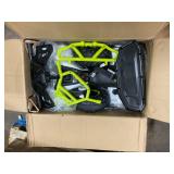 Qaba 12V Kids ATV, 4 Wheeler Quad w/ 4 Spring Suspension Wheels, LED Lights, Music USB, Green