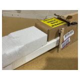 WamBam Fence 3.5ft Tall (1 Post) Fence Finishing Post for WamBam All American No Dig White Picket Fence, Easy Install Outdoor Fence for Backyard or Patio, Outdoor Fencing, No Dig Fence Panels, ZP19046