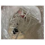Costway Lighted Christmas Reindeer Decorations with 50 LED Lights for Outdoor Yard - White - 20.5" x 8" x 34.5" (L x W x H)