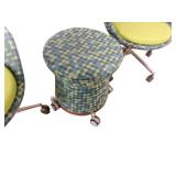 2 Keilhauer Swivel Chairs with Stool
