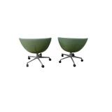 2 Keilahuer Swivel Chairs with 5 Star Chrome Base