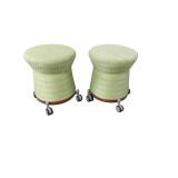 2 Keilahuer Stools on Wheels