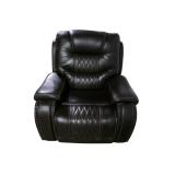 Leather Power Recliner with Power Headrest and USB Ports