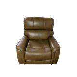 Leather Rocking Power Recliner with Power Headrest and USB Ports