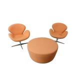 2 Swivel Chairs & Ottoman