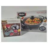 Parini Electric Wok & Burger Press *New in Box*