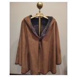 Katie Todd Suede Wrap/Cape (Size L/XL)