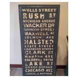 Chicago Street Canvas Sign
