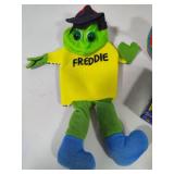 Vintage Top, Freddie the Hand Puppet & Box of Bouncy Balls