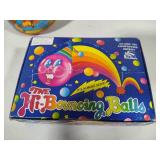 Vintage Top, Freddie the Hand Puppet & Box of Bouncy Balls