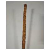 Wood Carved Walking Stick