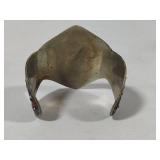 Silver Tone Lapis Cuff Bracelet