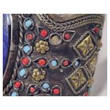 Silver Tone Lapis Cuff Bracelet