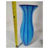 Eastern Czech Blown Glass Art Glass Vase