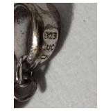 Lucas Lameth Sterling Silver 925 Carnelian Pendant