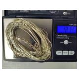 Native Running Bear Sterling Silver Twenty Strand Necklace