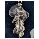 Graziano Lucite Dangle & Beaded Necklaces, Bracelet & Earrings Set