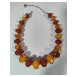Graziano Faceted Carnelian & Agate Beaded Necklace