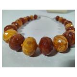 Graziano Faceted Carnelian & Agate Beaded Necklace