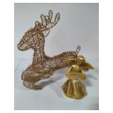 Schmid Angel Music Box & Reindeer Decor