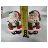 Candy Cane Cookie Jar, Santa Salt & Pepper/Utensil Holder