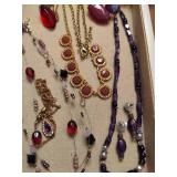 Lot of Pinks/Purple Costume Jewelry Pieces