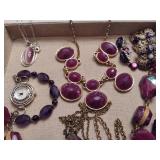 Lot of Pinks/Purple Costume Jewelry Pieces