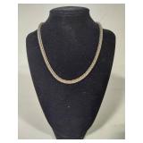 Foxtail Weave Silver Tone Magnetic Close Necklace