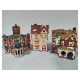 Assorted Holiday Ceramic Collectible Village Pieces