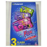 Polaroid 3pk Single Use Cameras & Vintage Vivitar LA Brites Camera