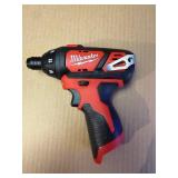 Milwaukee M12 1/4" Hex Screwdriver, BRAND NEW. 25 Date code