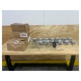 WESTBURY Lot of 46- 2" Aluminum Bronze Stair Crossover Adaptors TBZ (Retail value of $2,760)