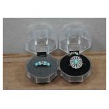 Silver Tone Ladies Turquoise Rings
