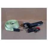 Receiver Hitch, Clevis, and Tow Strap