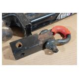 Receiver Hitch, Clevis, and Tow Strap