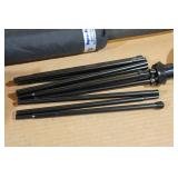 Accessory Lights with Stand, Propane Hose, Broom