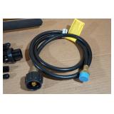 Accessory Lights with Stand, Propane Hose, Broom