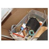 Assorted Hardware - Tape, Organizers, Binoculars