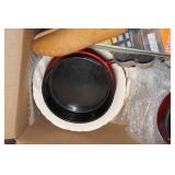 Assorted Hardware - Hand Drill, Hooks, Labels